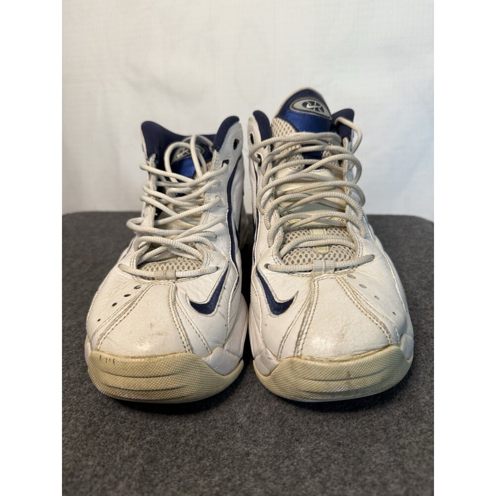 Nike Air Total Max Uptempo Shoes Mens size 9, CZ2198-100 WHITE/MIDNIGHT NAVY